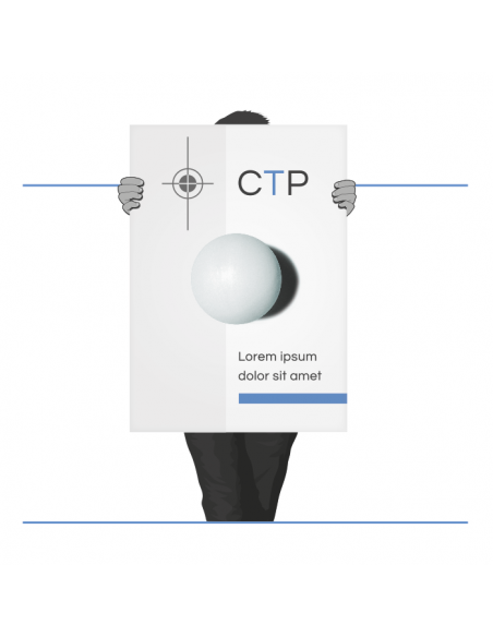 Copistería online low cost. Impresión de posters. Imagen de persona sosteniendo un póster