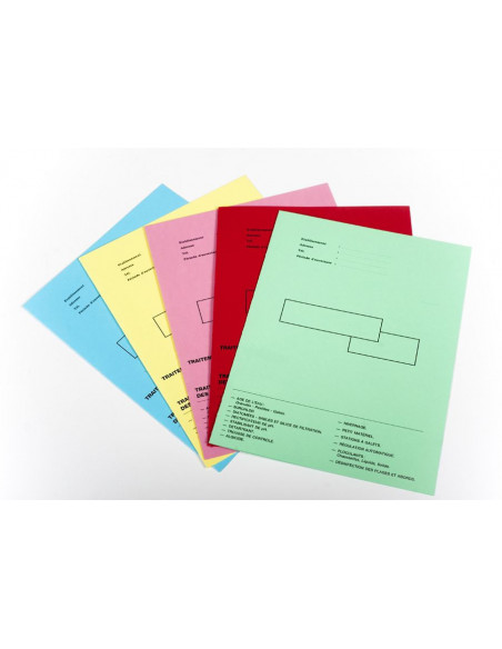 Carpetas de colores archivo