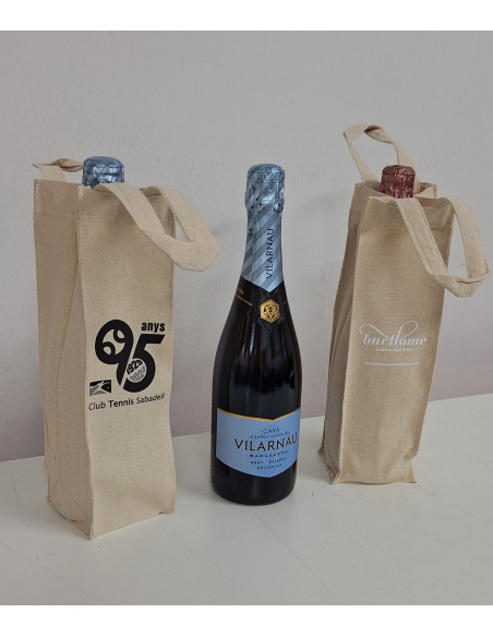 Bolsa para botella vino o cava personalizada
