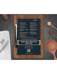 Cartas de menú para Hostelería
