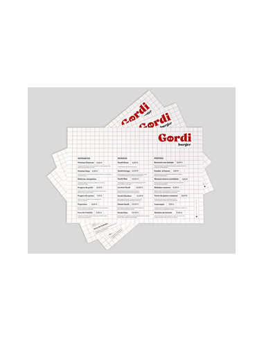 Impresión de manteles individuales de papel