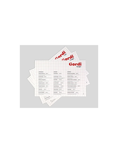 Impresión de manteles individuales de papel