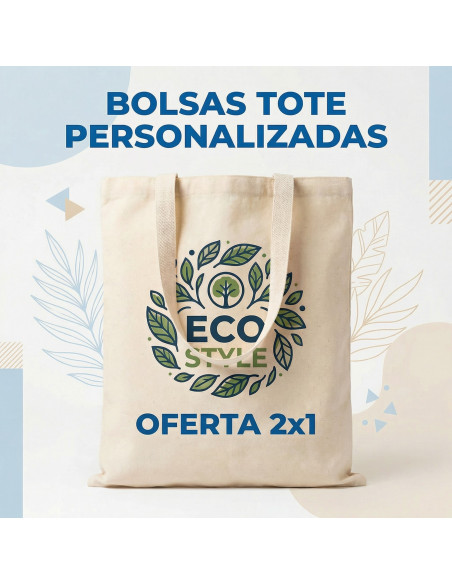 Bolsas Tote impresas Oferta 2X1