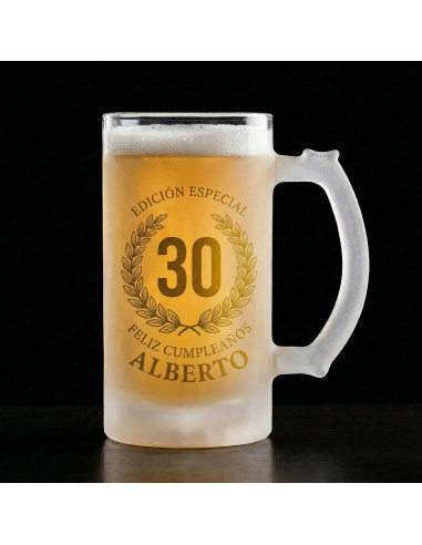 Jarra de cristal  personalizada