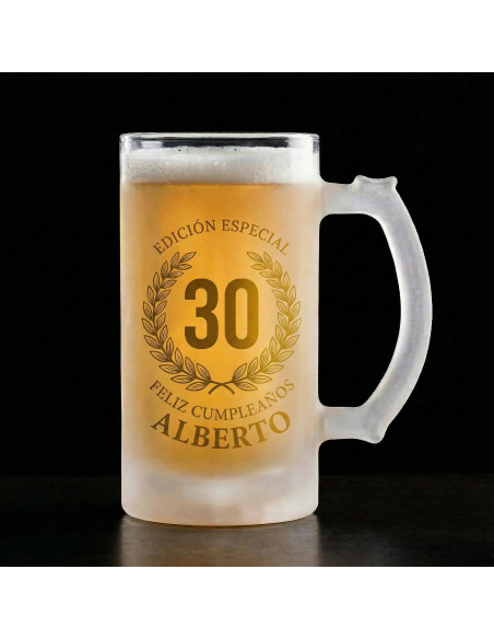 Jarra de cristal  personalizada